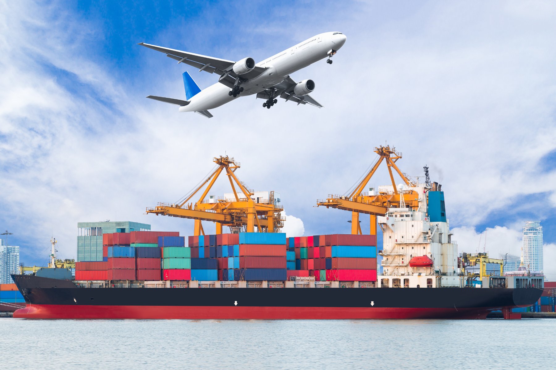 Packages being prepared for shipment to Europe